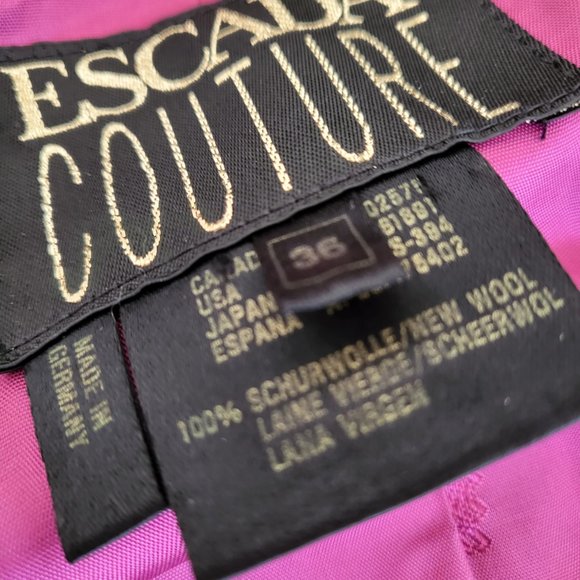 ESCADA vintage Blazer with beaded hearts  SZ 36 - Picture 4 of 5